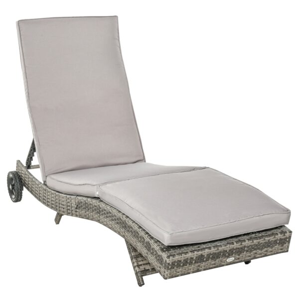 EasyComfort Sdraio Ligbed Rattan PE 207x70x70 cm