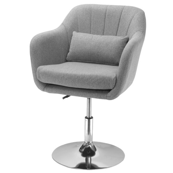 EasyComfort Sedia Girevole draaistoel verstelbaar 60x60x79-91 cm, grijs