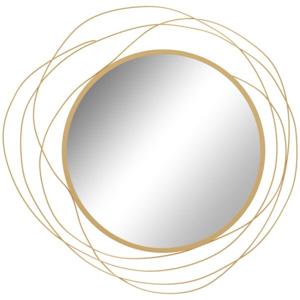 EasyComfort Rond wandspiegel Ø65 cm goud