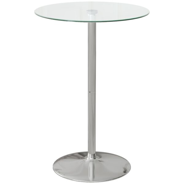 EasyComfort Tavolo Alto barkruktafel Ø70 x 102A cm, transparant