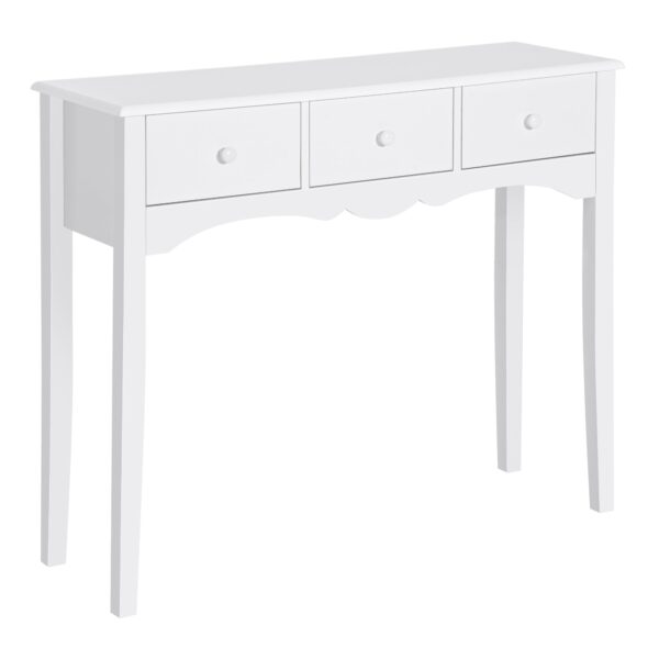 EasyComfort Tavolo Consolle Moderno - consoletafel MDF, 3 lades, 100x32x85 cm, wit