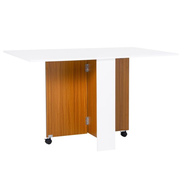 EasyComfort inklapbare eettafel met wielen 120 × 80 × 73cm