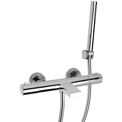 Paini Le Mans twee-greeps badmengkraan met thermostatische buitenbediening cod. 90CR100TH