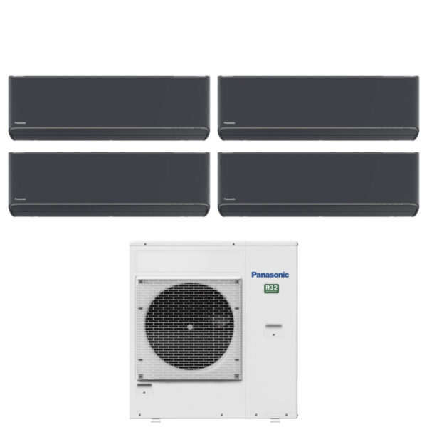 Panasonic Etherea quad-split airconditioner 7+9+9+12 met CU-4Z80TBE (R-32) ingebouwde Wi‑Fi