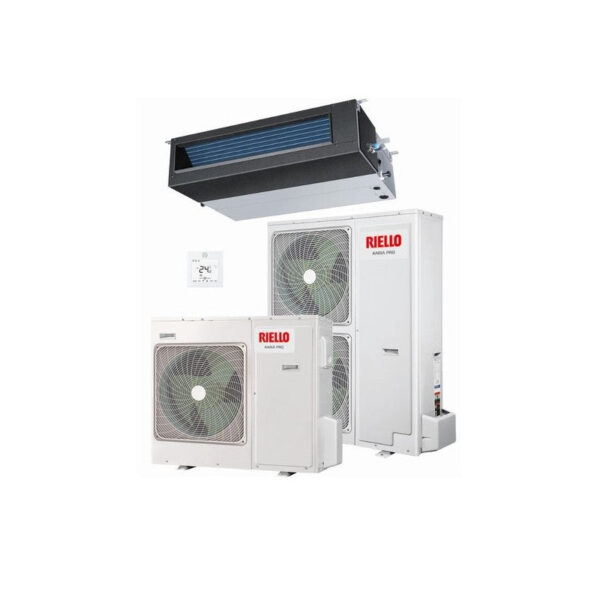 Riello AARIA PRO AMD 140 PBI canaliseerbare airconditioner 48000 Btu R-32 driefasig
