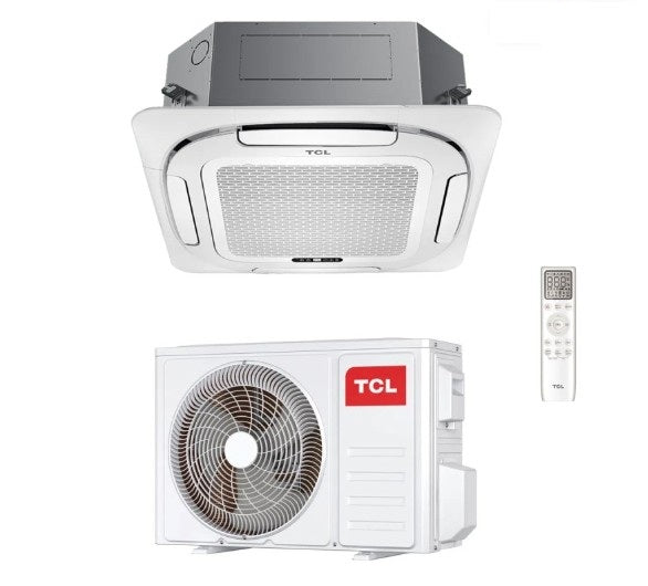 TCL MN24SS1/MT2411 4‑weg cassette airconditioner 90x90 24.000 BTU R32 (Wi‑Fi optioneel)