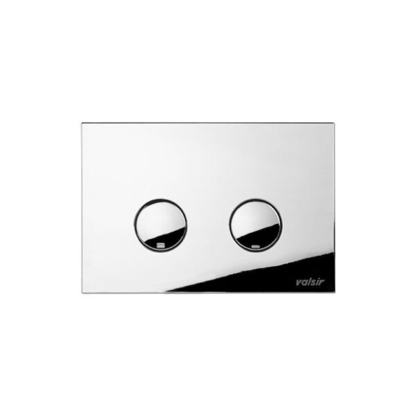 Valsir P4 mechanische bedieningsplaat dubbele spoeling, gepolijst chroom (ABS)