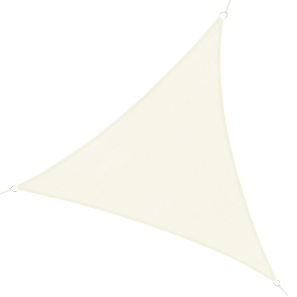 EasyComfort driehoekig schaduwdoek 3x3x3 m crème