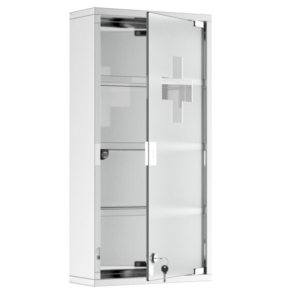 EasyComfort medicijnkast RVS 30 x 12 x 60 cm - 4 leLPGanken