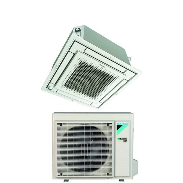 Daikin FFA60A9 cassette-airconditioner 21000 BTU R32 wit rooster Wi‑Fi optioneel A+/A+