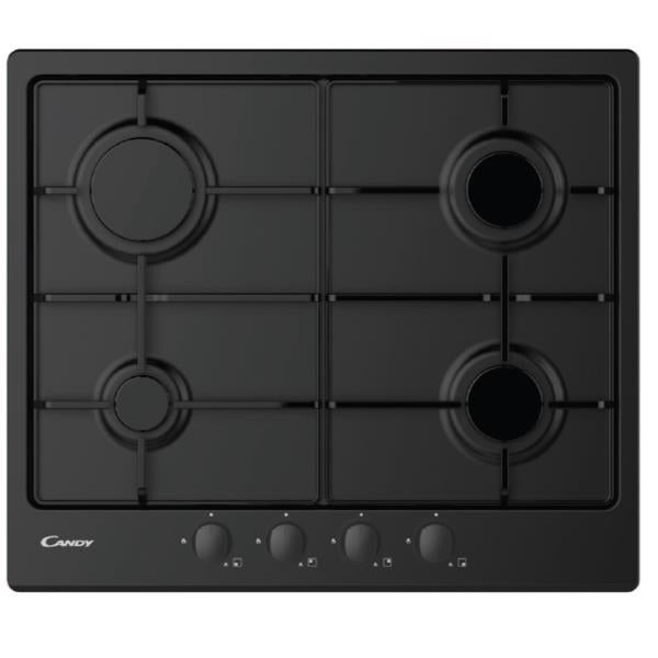 Candy CHW6BRBB gaskookplaat 4 branders 59, 5x51 cm zwart