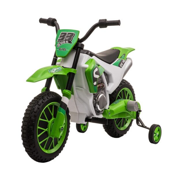 EasyComfort elektrische crossmotor voor kinderen 12V groen