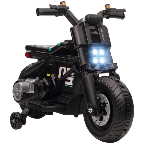 EasyComfort elektrische kindermotor 6V met zijwieltjes – zwart