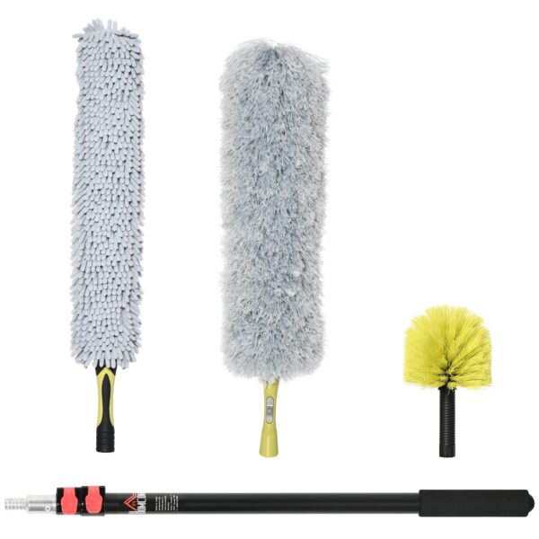 EasyComfort schoonmaakset met telescopische steel (4-delig)