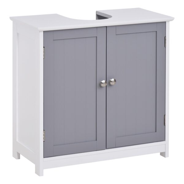 EasyComfort onderkast voor wastafel met U-uitsparing 60x30x60 cm wit/grijs