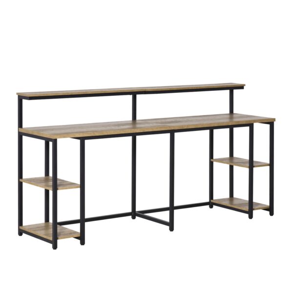 EasyComfort dubbel bureau met monitorplanken 200 x 53 x 100 cm