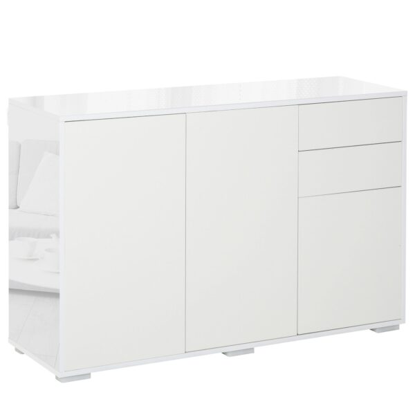 EasyComfort lage opbergkast met 2 lades en 2 kastjes 117x36x74 cm