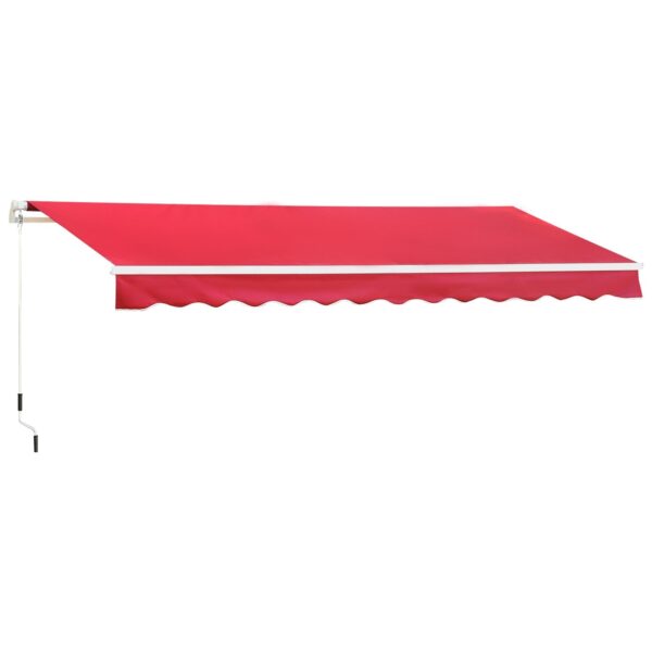 EasyComfort Uitvalscherm met slinger 4x2.5m donkerrood