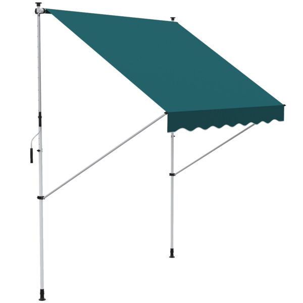 EasyComfort Rolzonnescherm 200x150 cm met slinger, verstelbare hoogte en hoek