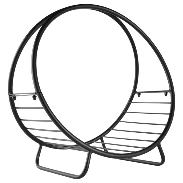 EasyComfort houtrek voor haard - 15 kg - 45 x 29,5 x 47 cm - zwart