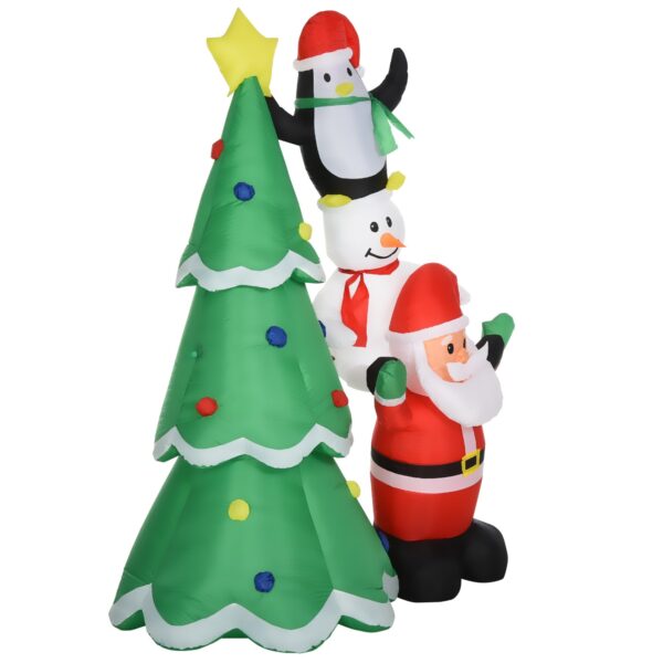 EasyComfort opblaasbare kerstboom 243 cm met LED