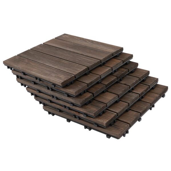 EASYCOMFORT houten buitentegels, set 27 (30x30x2,5 cm)
