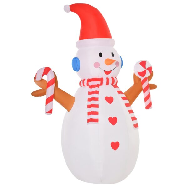 EasyComfort opblaasbare sneeuwpop 240 cm met LED, IP44