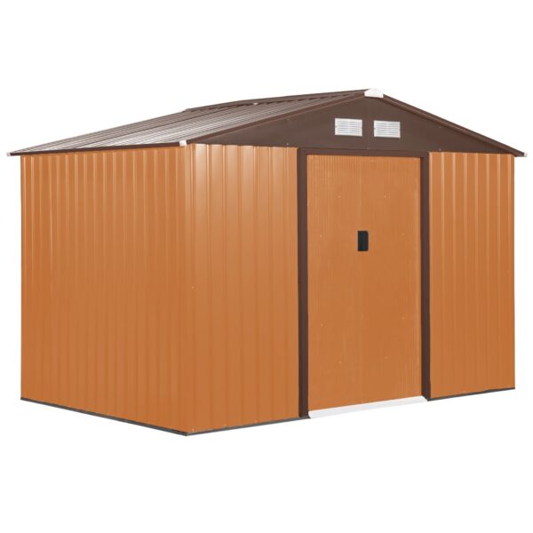 EasyComfort tuinhuisje met dubbele schuifdeuren, 277x195x192 cm (geel)