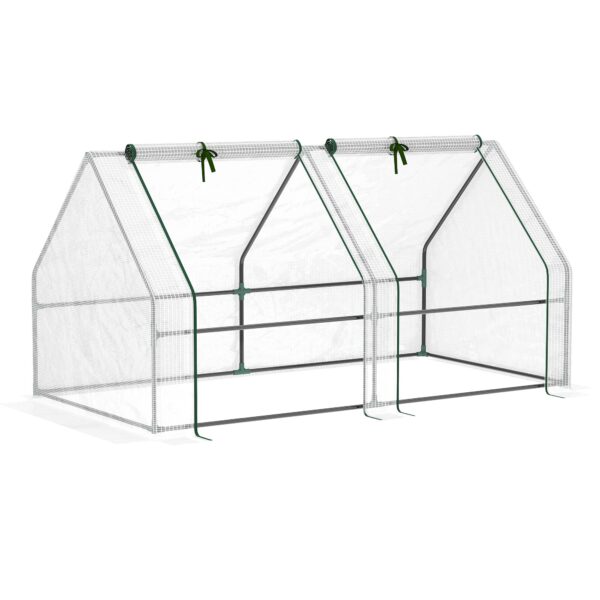 EasyComfort kas 180x90x90 cm – versterkte PE-hoes, wit