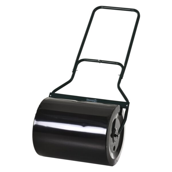EasyComfort Tuinroller zwart metalen tank 60 L Ø50 cm