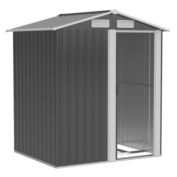 EasyComfort stalen gereedschapsschuur met schuifdeur 152x132x188 cm