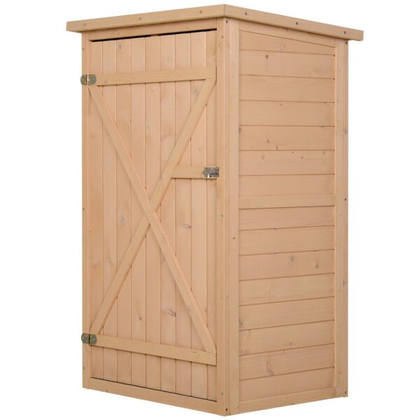 EASYCOMFORT Tuinhuisje van vurenhout 75x56x115 cm