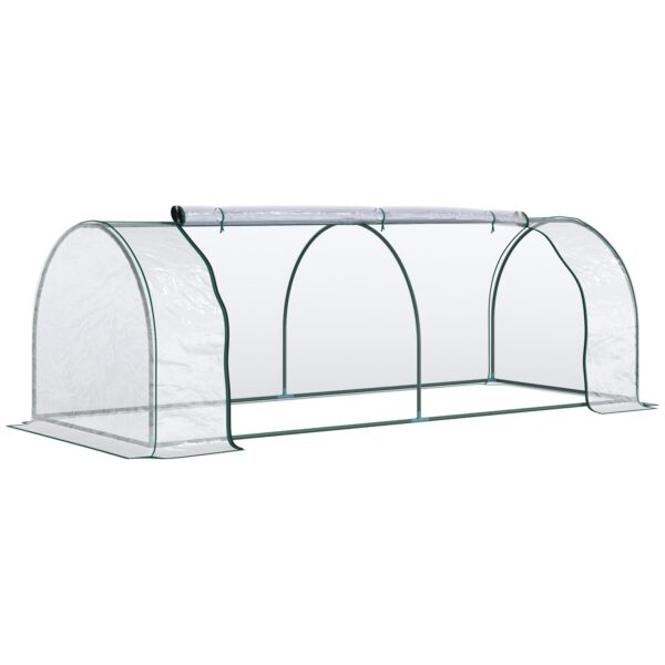 EasyComfort Oustunny serre, staal/PVC, 250x100x80 cm