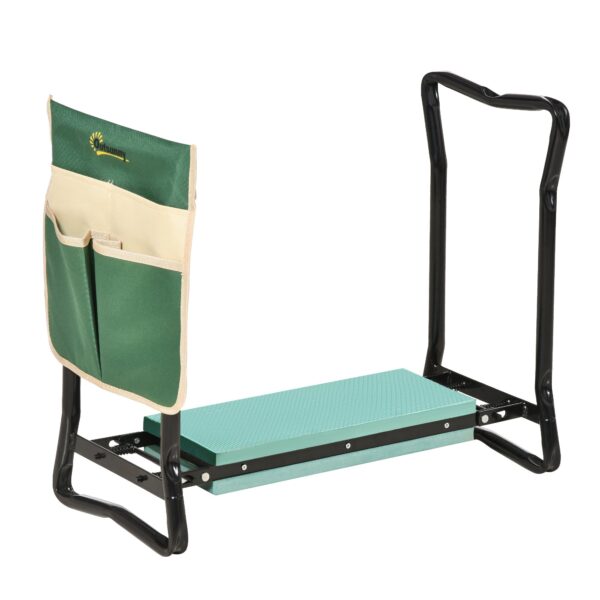EasyComfort 2-in-1 tuinkelner en zitbank, groen/zwart