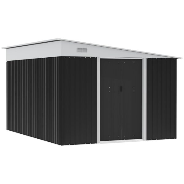 EasyComfort Tuinschuur staal met schuifdeur 345x280.5x169/201cm