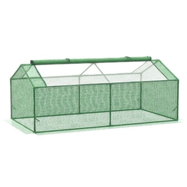 Easycomfort tuinkas met PE-afdekking 180x90x70 cm groen