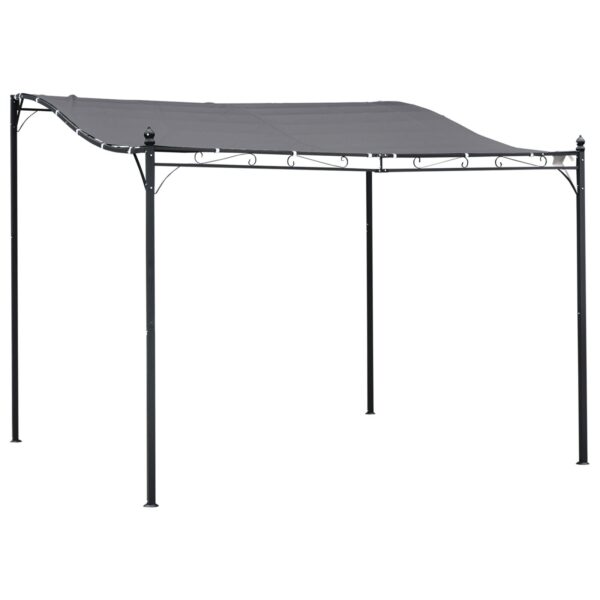 EasyComfort Pergola 3x3 m - pergola voor tuin/terras, grijs