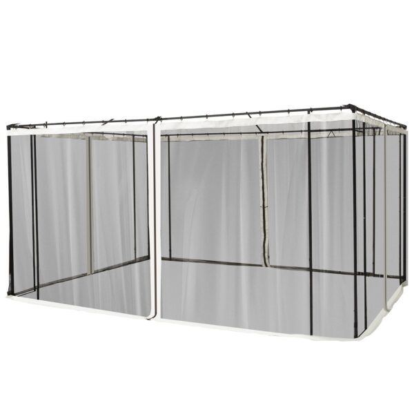 EASYCOMFORT Vervangend muskietennet voor 4-panelen paviljoen 335x207 cm