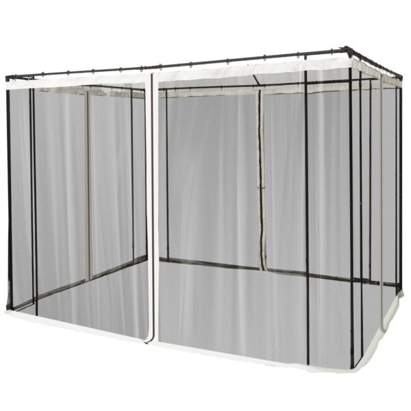 EASYCOMFORT klamboe voor gazebo 3x3 m — 302x207 cm panelen