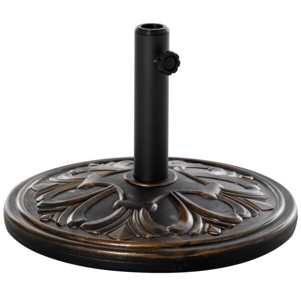 EASYCOMFORT ronde parasolvoet Φ48x34 cm, 13 kg (voor Φ35/38/48 mm) - brons