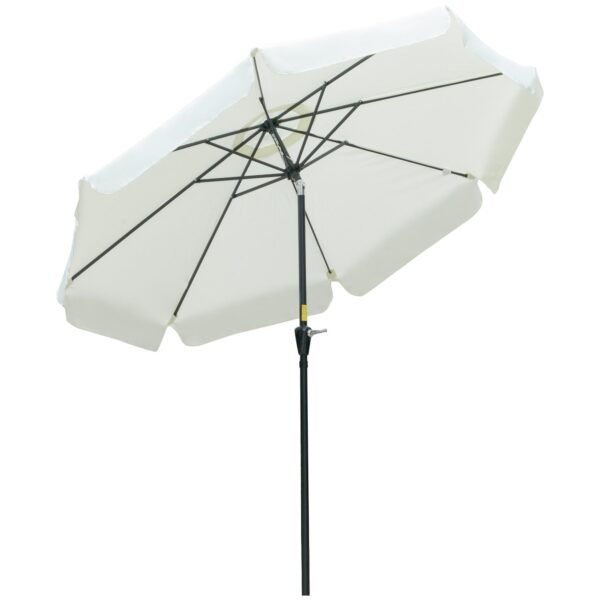 EASYCOMFORT Garden and Terrace Parasol Ø266 cm kantelbaar, UV50+ beige