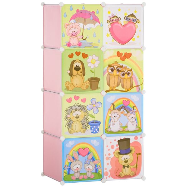 EasyComfort modulaire schoenenkast 74x47x144 cm - roze