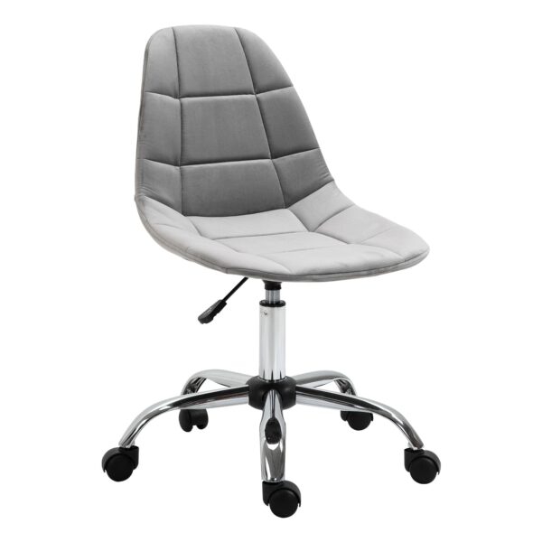 EasyComfort draaibare bureaustoel zonder armleuningen - grijs - 59x59x81-91 cm