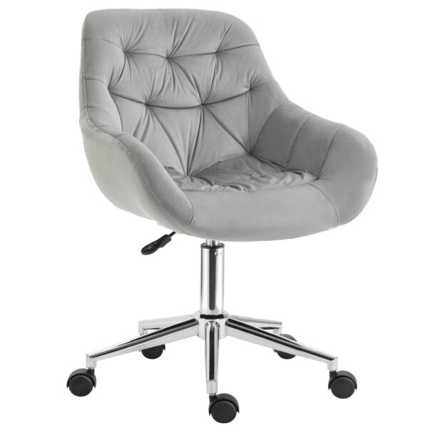 EasyComfort ergonomische draaibare bureaustoel 59x58x80-90 cm grijs
