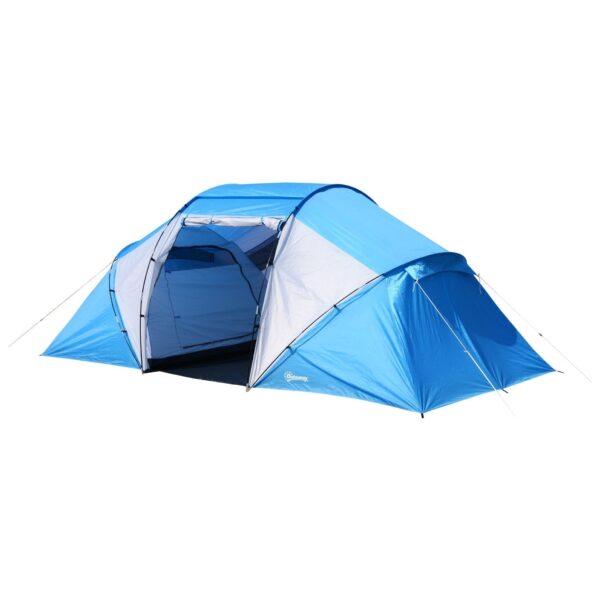 EasyComfort Tenda da Campeggio 4 Posti kampeertent met 2 slaapcabines