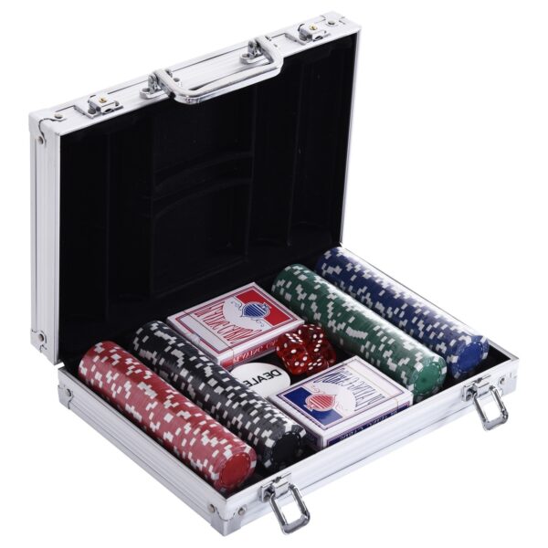EASYCOMFORT Professional aluminium pokerkoffer met 200 fiches & 2 kaartspellen