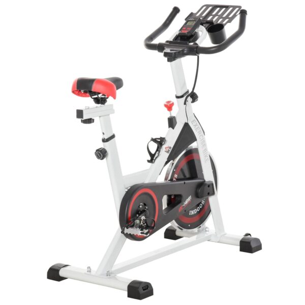 EasyComfort Cyclette Professionale – spinningfiets met 8 kg vliegwiel, wit
