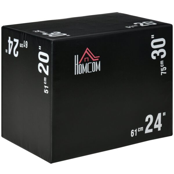 EasyComfort Plyo Box 3-in-1 plyometrische box 75x51x61 cm, 120 kg