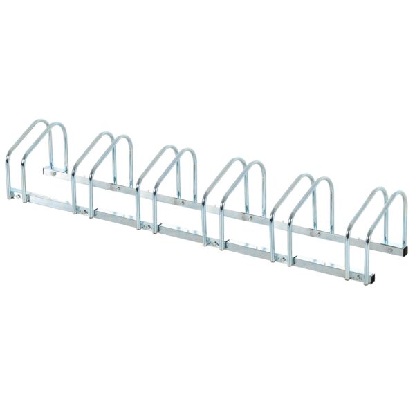 EasyComfort fietsrek voor 6 fietsen, staal 179x33x27 cm