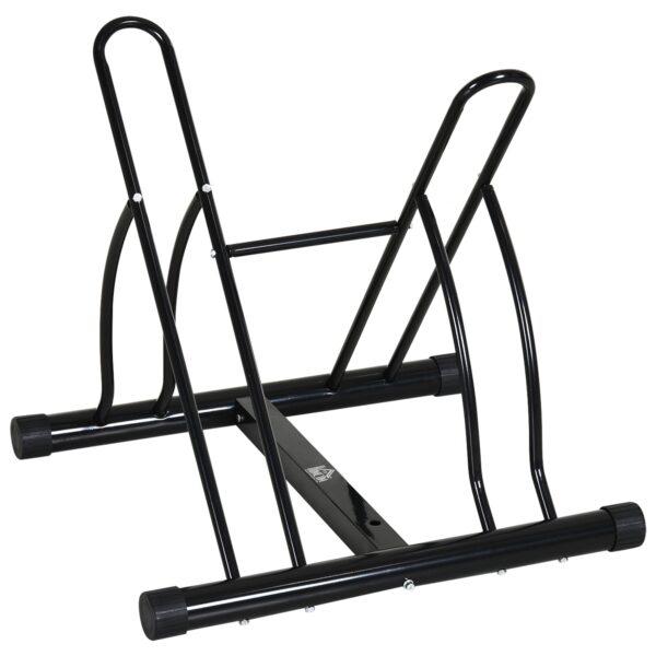 EasyComfort Fietsenrek voor 2 fietsen, staal, banden tot 6,5 cm
